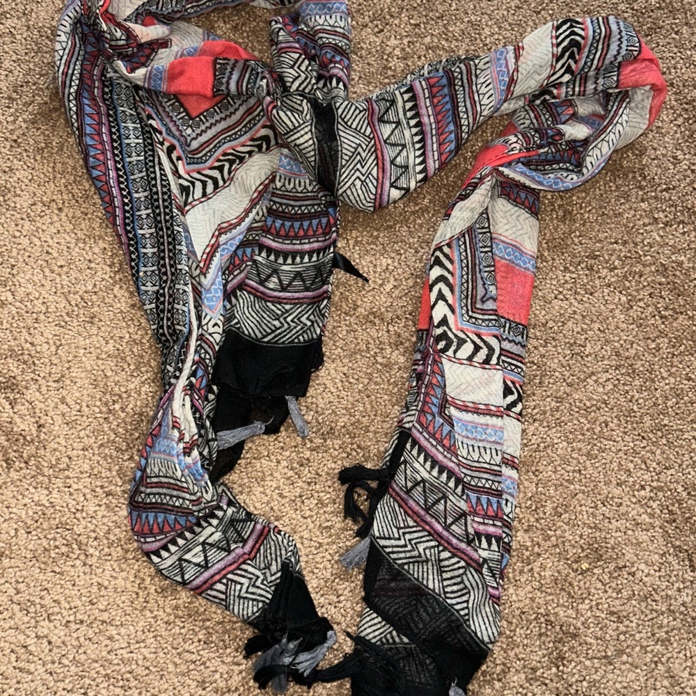 Colorful Geometric Pattern Scarf